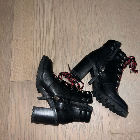 Sam Edelman SadeStaxked heel combat boot size 7 - Picture 7 of 9
